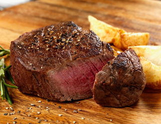 Solomillo de ternera con salsa de pimienta