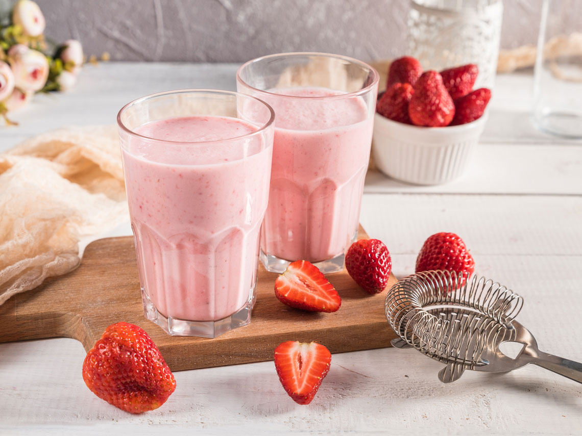 Batido de fresa