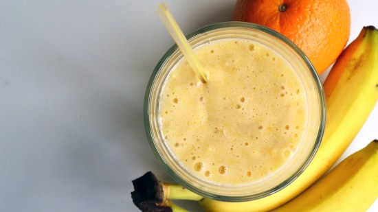 Batido cremoso de frutas