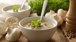 Crema de champiñones