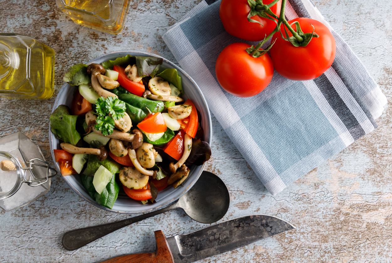 Ensalada de champiñones