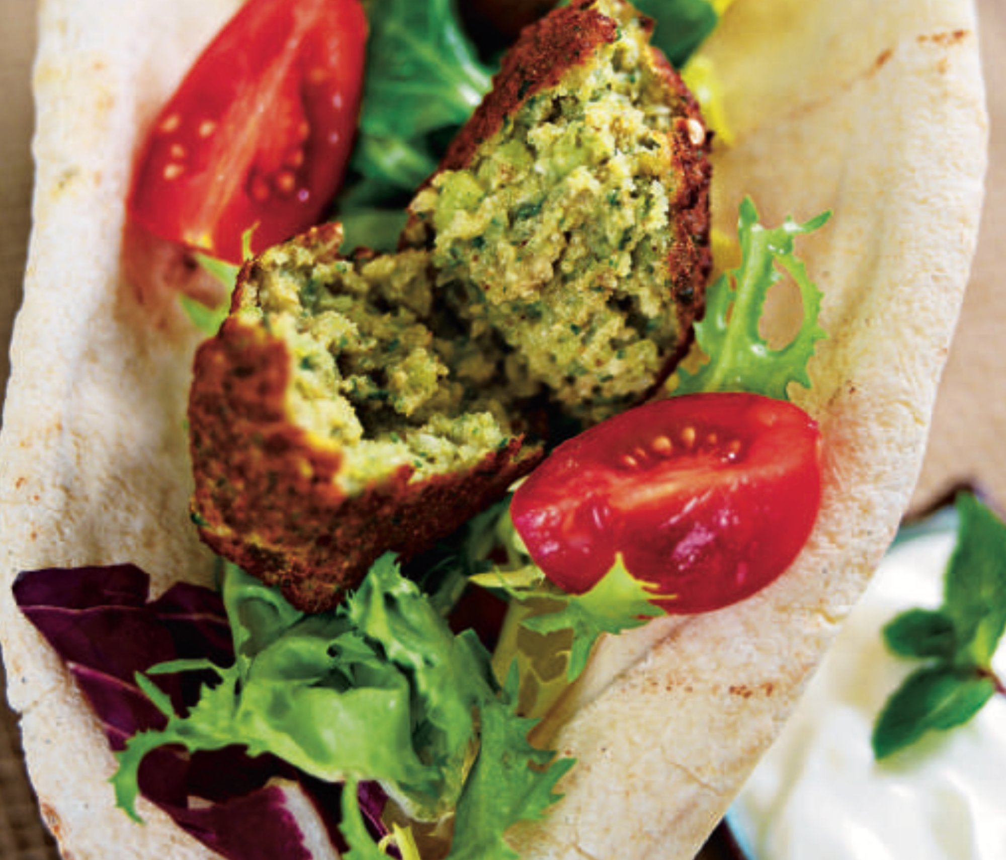 Falafel de guisantes secos