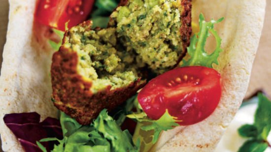 Falafel de guisantes secos