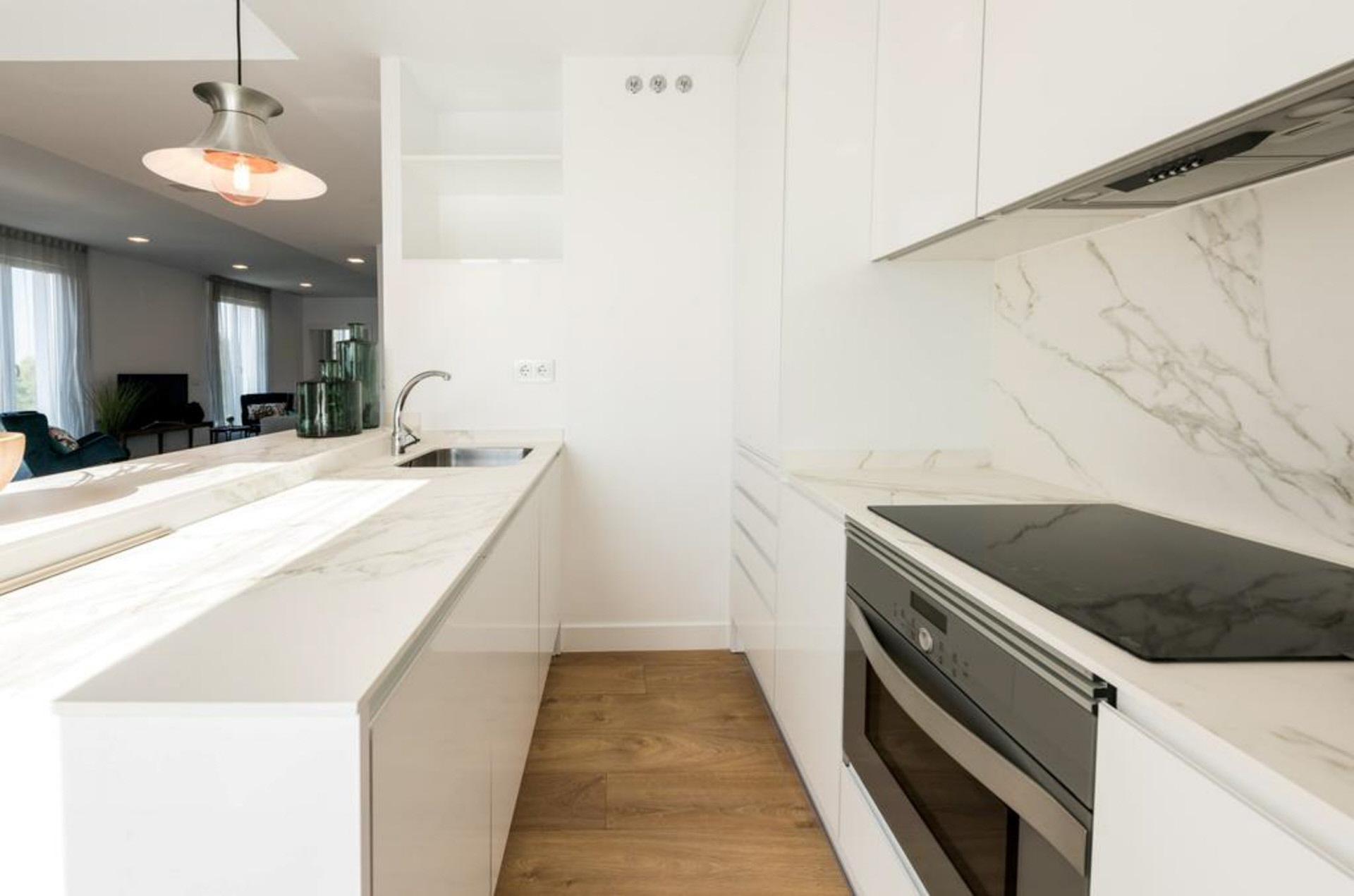 Cocina apartamento del Hotel Be Mate Plaza España