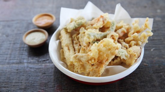 Tempura de verduras al cava