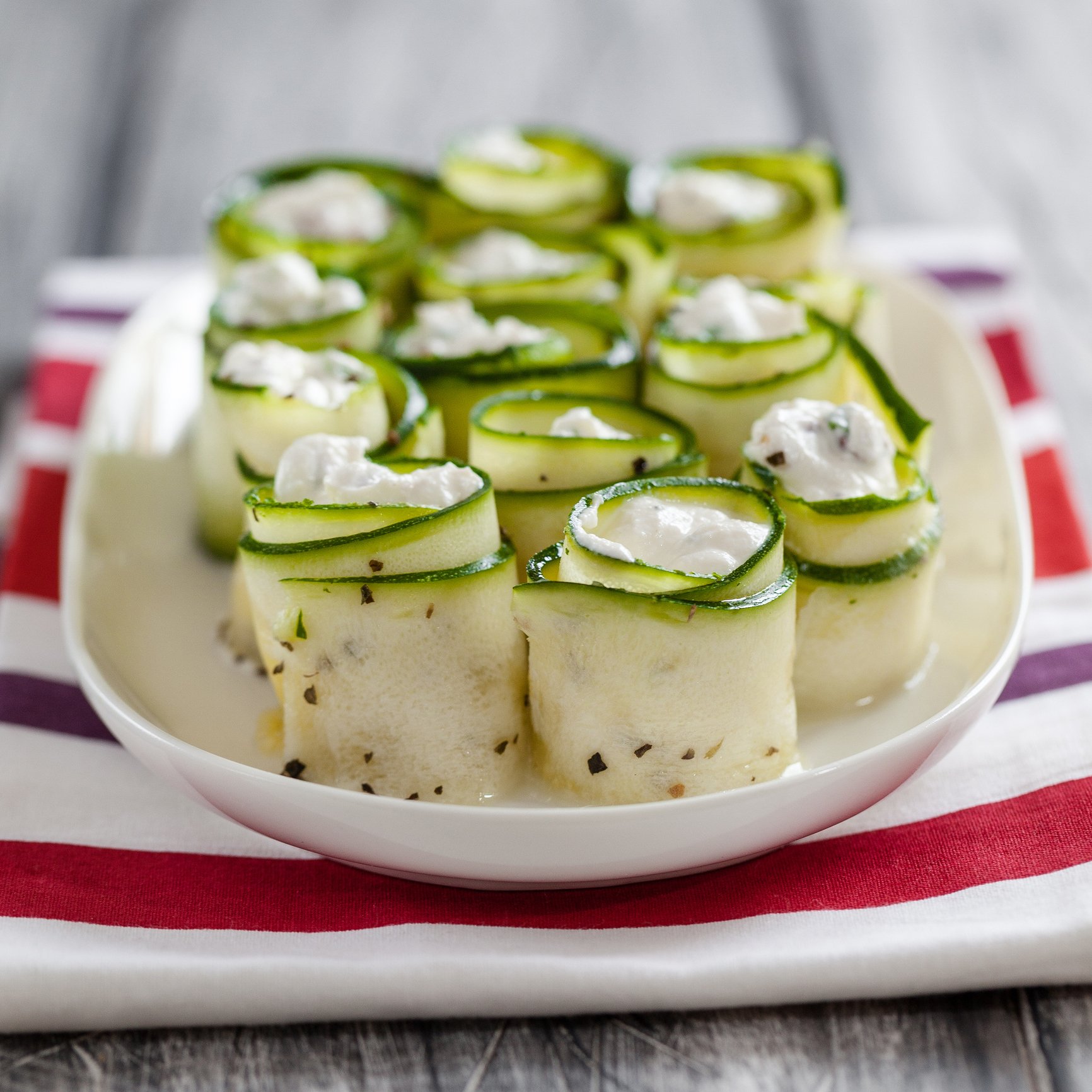 Rollitos de calabacín