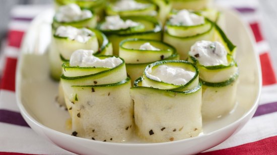 Rollitos de calabacín