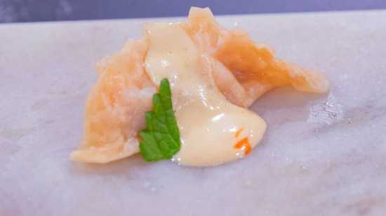 Gyozas de gambas blancas