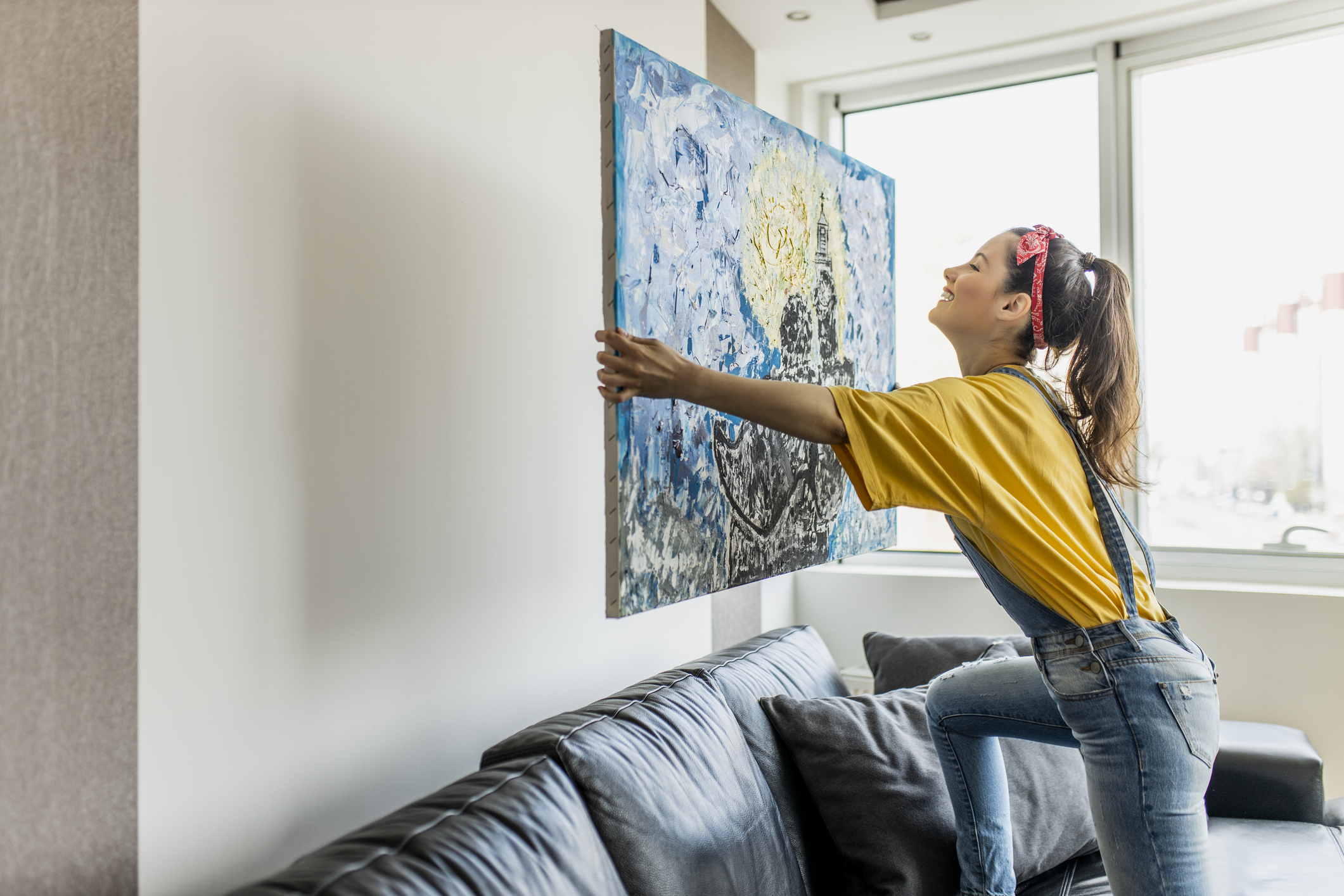 Colgar cuadro en pared