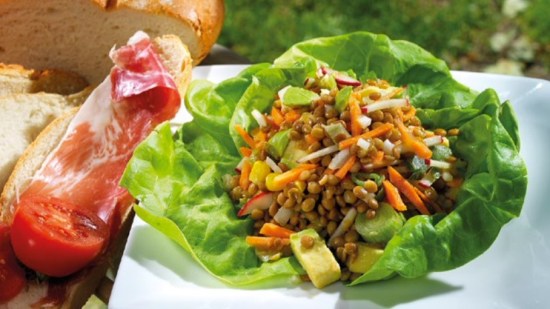 Pipirrana de lentejas