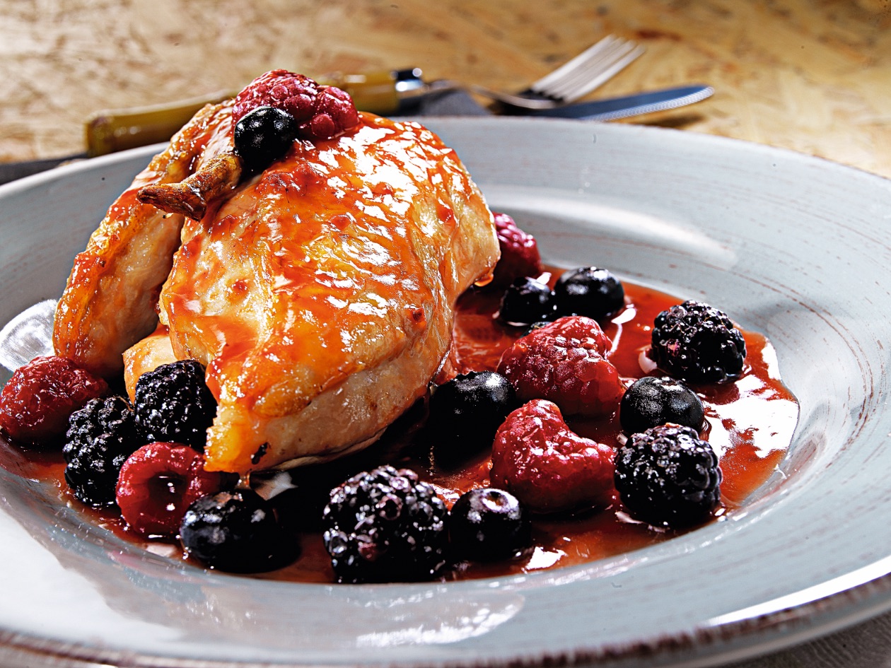 ‘MAGRET’ DE PATO CON FRUTAS