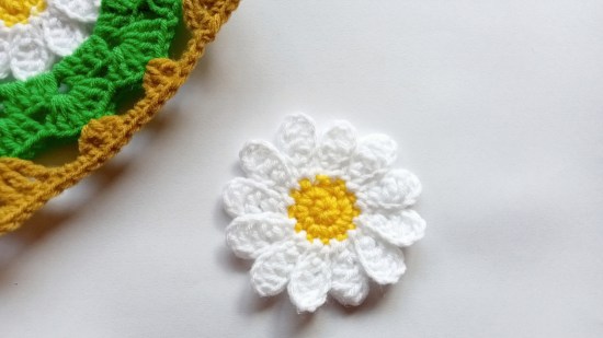 Margarita realizada en crochet