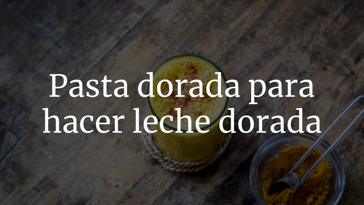 Pasta dorada para hacer leche dorada