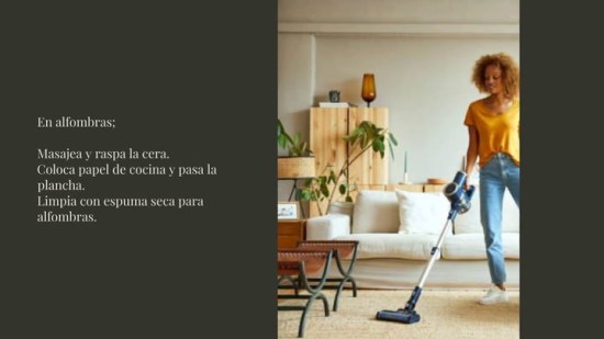 Trucos para quitar las manchas de cera