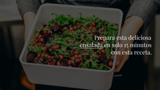 Ensalada de garbanzos y remolacha
