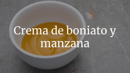 Crema De Boniato Y Manzana