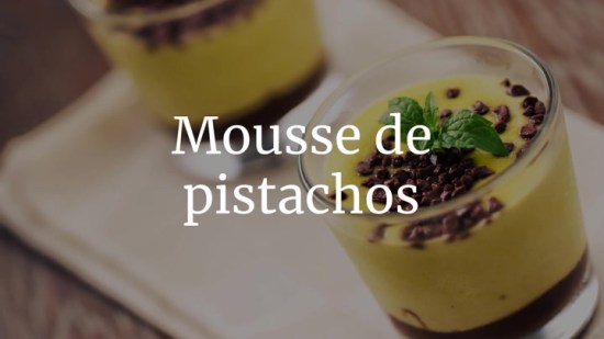 Mousse De Pistachos