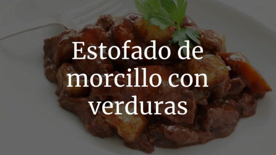 Estofado de morcillo con verduras