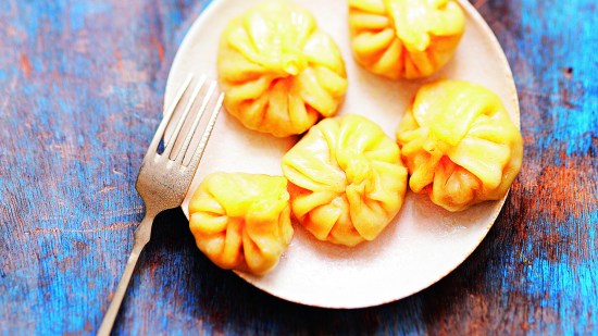 ‘Dumplings’ de carne al vapor