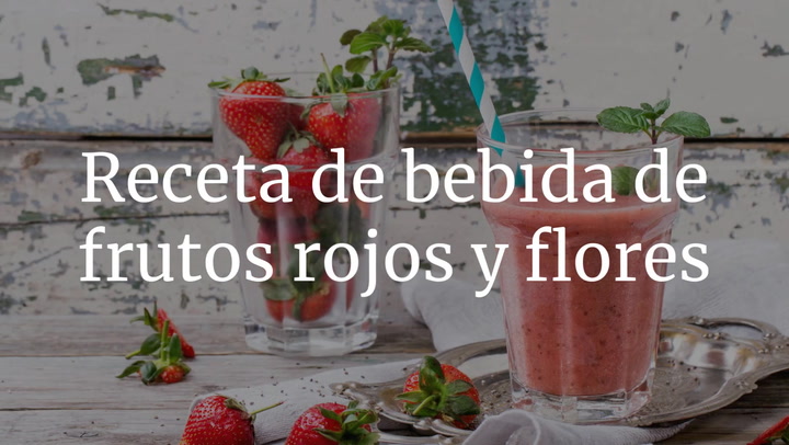 Refresco De Frutos Rojos Y Flores
