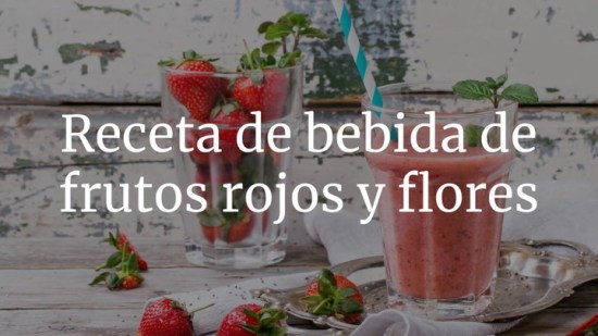 Refresco De Frutos Rojos Y Flores