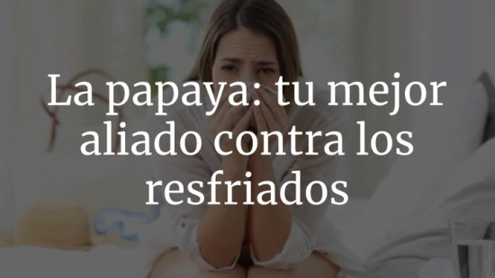 La papaya: tu mejor aliado contra los resfriados. ¡Una bomba de vitamina C!