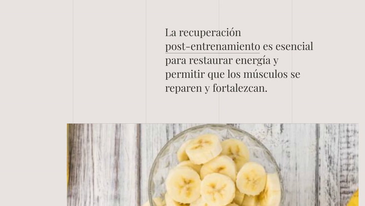 Los mejores alimentos para recuperarte tras un entrenamiento de alta intensidad