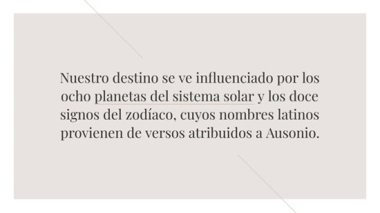 Curiosidades sobre el horóscopo