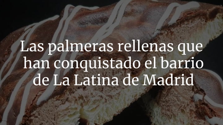 Las palmeras rellenas que han conquistado el barrio de La Latina de Madrid
