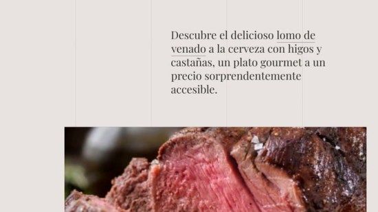 Lomo De Venado A La Cerveza Con Higos Y