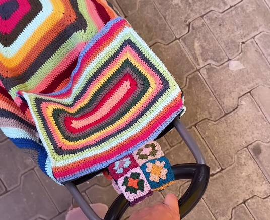 Carro de la compra de crochet