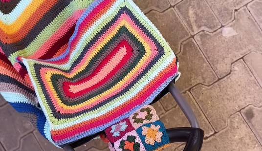 Carro de la compra de crochet