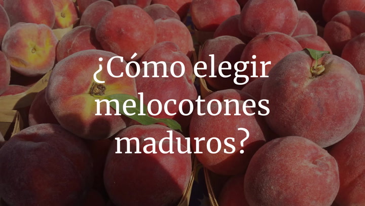 ¿Cómo elegir melocotones maduros?