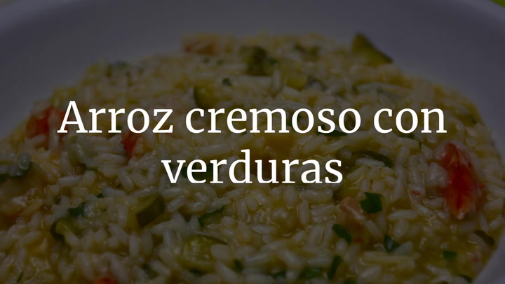 Arroz cremoso con verduras