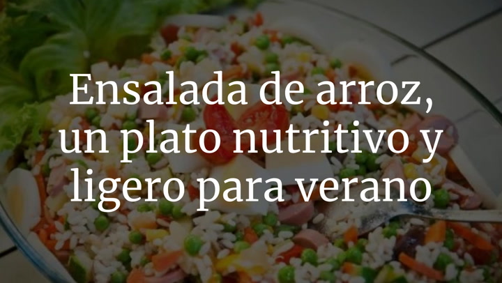 Ensalada de arroz, un plato nutritivo y ligero, perfecto para el verano