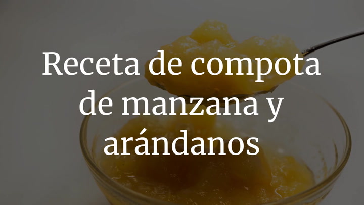 Compota de manzana y arándanos