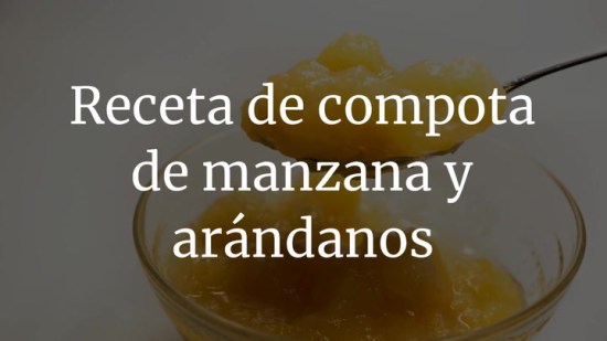 Compota de manzana y arándanos