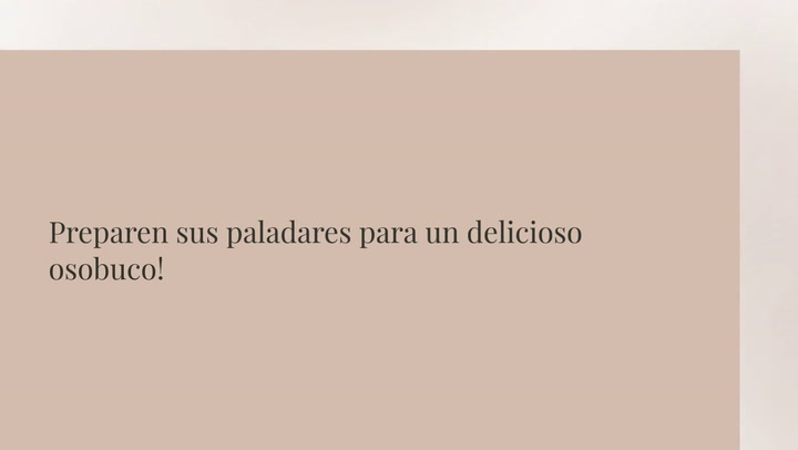 Osobuco Con Clavo Y Pimienta