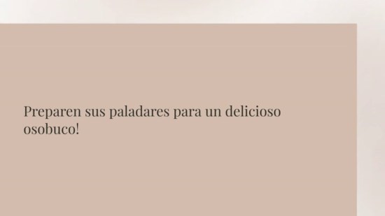 Osobuco Con Clavo Y Pimienta