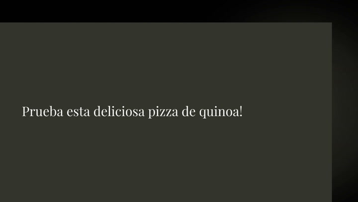 Pizza De Quinoa Sin Gluten