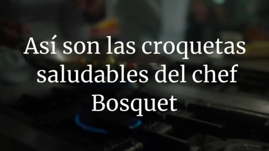 Así son las croquetas saludables del chef Bosquet