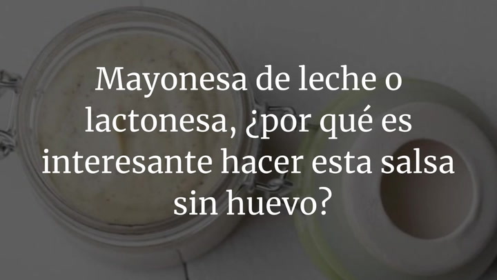 Mayonesa De Leche O Lactonesa