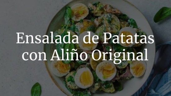 Disfruta de una ensalada de patatas con un aliño de lo más original