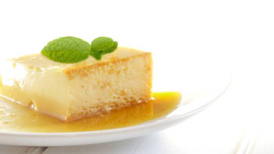 flan de limón