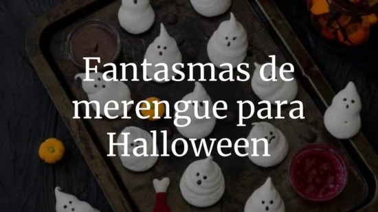 Fantasmas De Merengue Para Halloween