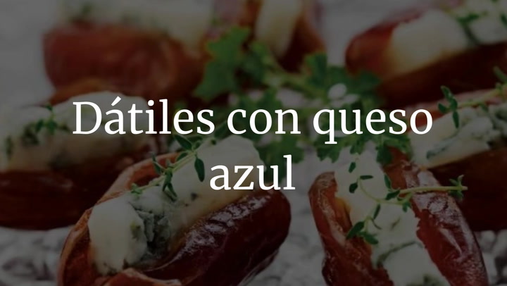 Dátiles con queso azul