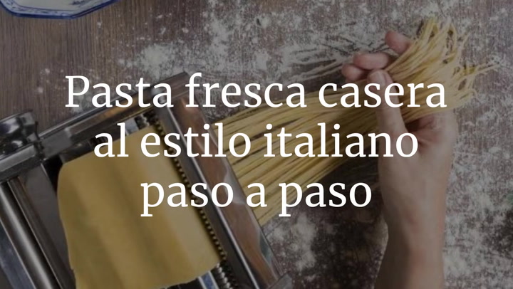 Pasta fresca casera al estilo italiano