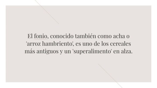 Fonio Qu Es Propiedades Nutricionales Y