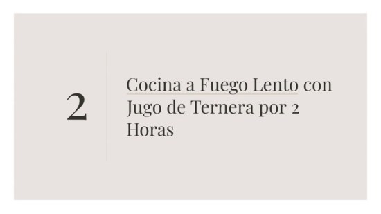 Fricand De Ternera Al Vermut Negro Tierr