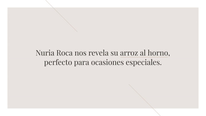 La Receta De Arroz Al Horno De Nuria Roc